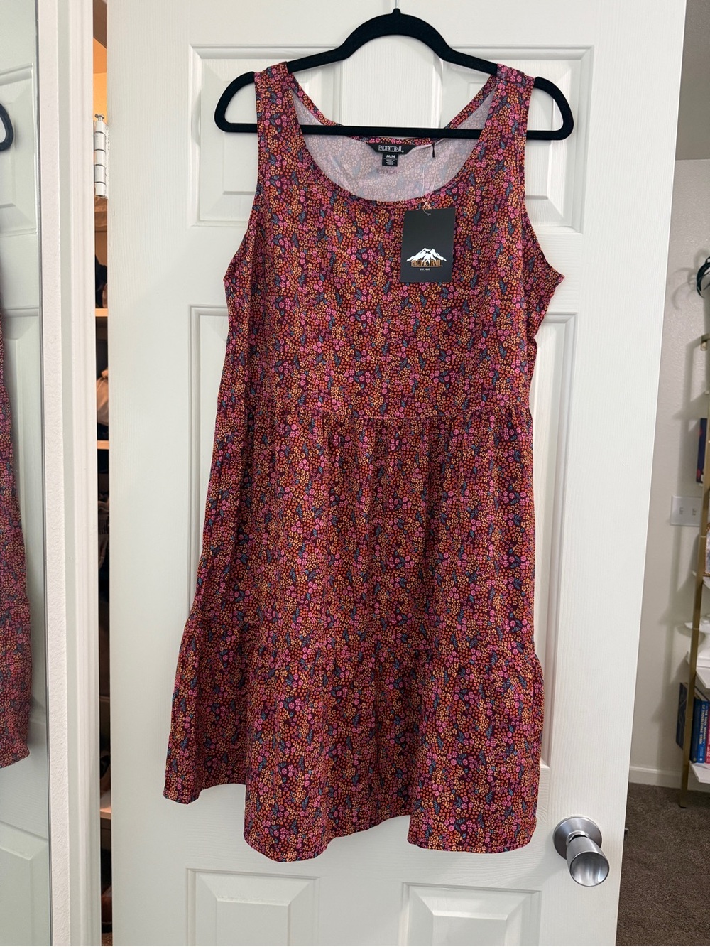 Pacific Trail Women's Multi-Color Floral Tank Dress Flyweight